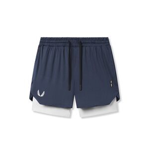 ASRV 0828. AEROSILVER® 5" LINER SHORT - NAVY "WINGS"/WHITE size Medium M